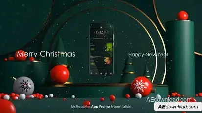 Christmas App Promo Product Promo template preview