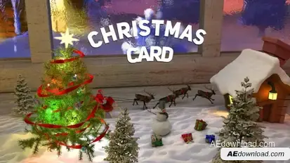 Christmas Сard Logo Stings template preview