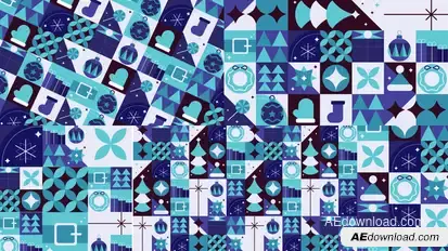 Christmas Background Abstract After Effect Elements template preview
