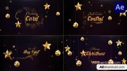 Christmas Card for After Effects Openers template preview