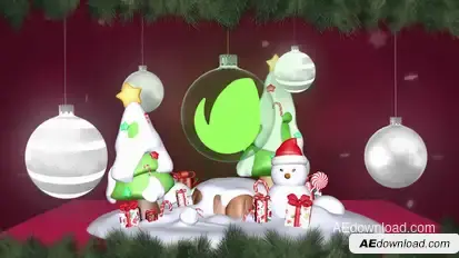 Christmas Card Intro Titles template preview