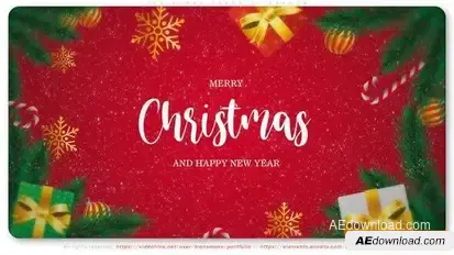 Christmas Cards Slideshow Openers template preview