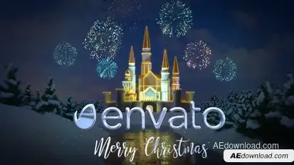 Christmas Castle Logo Stings template preview