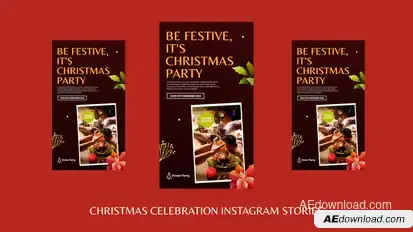 Christmas Celebration Instagram Stories Openers template preview