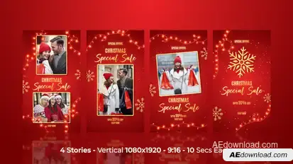 Christmas Celebration Sale Insta Stories Openers template preview