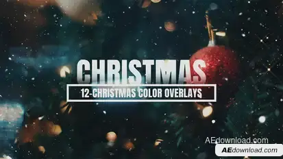 Christmas Color Luts And Overlays Pack Elements template preview