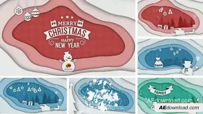 Christmas Cut Out Opener Openers template preview
