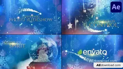 Christmas Dream Photo Slideshow for After Effects Openers template preview