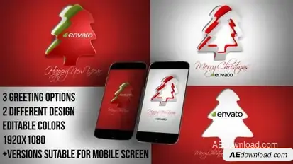 Christmas eCard Openers template preview