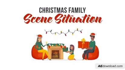 Christmas family - Explainer Elements Elements template preview