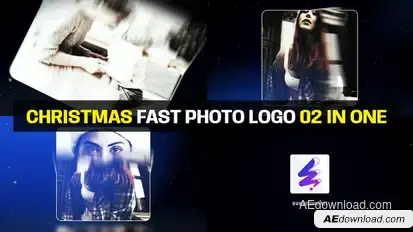 Christmas Fast Photo Logo Logo Stings template preview