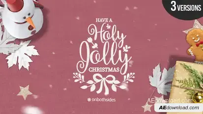 Christmas Festive Slideshow Video Displays template preview