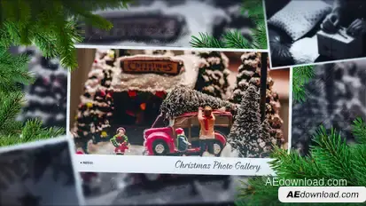 Christmas Gallery Slideshow Video Displays template preview