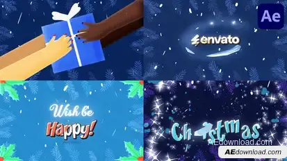 Christmas Gift Logo Opener | After Effects Openers template preview