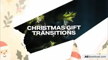 Christmas Gift Transitions Elements template preview