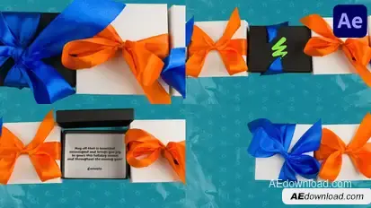 Christmas Giftbox Greetings Stop Motion | After Effects Logo Stings template preview
