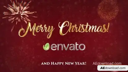 Christmas Glitter Logo | After Effects Openers template preview