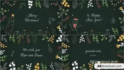Christmas Greeting Cards Openers template preview