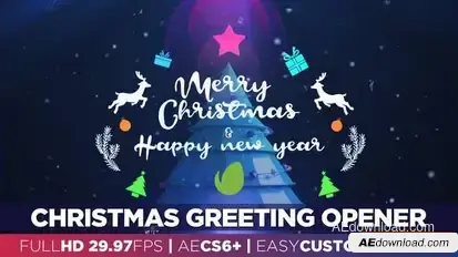 Christmas Greeting Opener Openers template preview