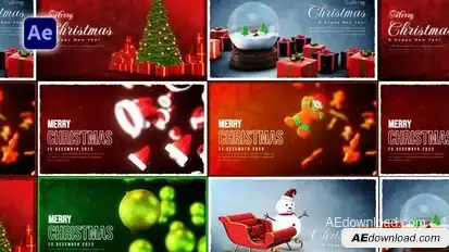 Christmas Greeting Pack Openers template preview