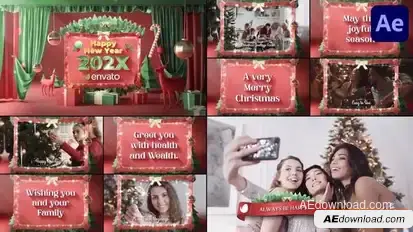 Christmas Greeting Scenes for After Effects Openers template preview