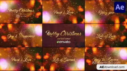 Christmas Greeting Titles for After Effects Titles template preview