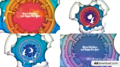Christmas Greeting Video Openers template preview