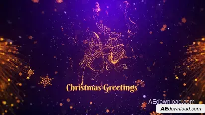 Christmas Greetings Titles template preview
