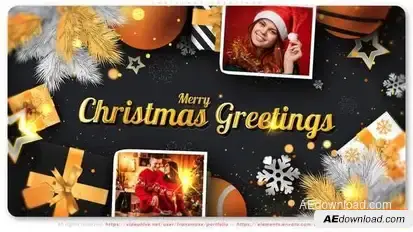 Christmas Greetings Openers template preview