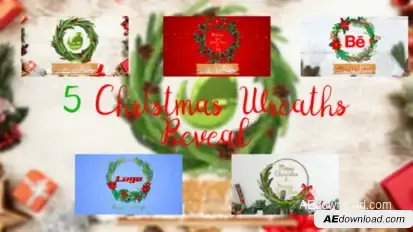Christmas Greetings Logo Stings template preview