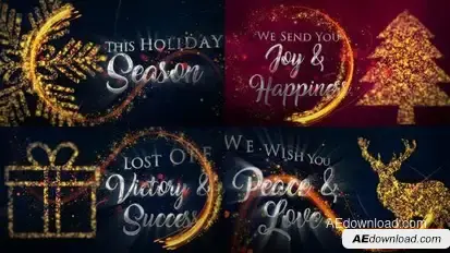 Christmas Greetings Openers template preview