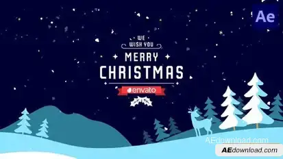 Christmas Greetings | After Effects Openers template preview