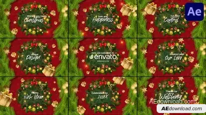 Christmas Greetings for After Effects Openers template preview