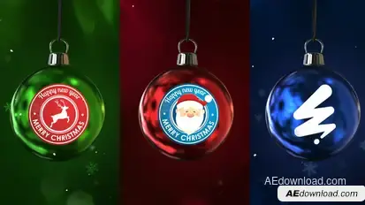 Christmas Greetings Intro Logo Stings template preview