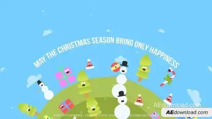 Christmas Happy World Openers template preview
