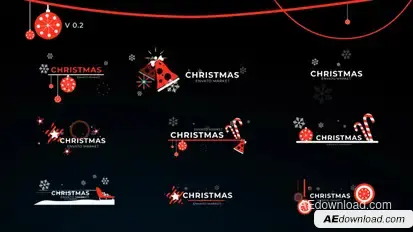 Christmas Icon Titles V 0.2 Elements template preview