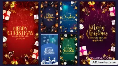 Christmas Instagram I Christmas Reels Openers template preview
