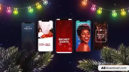Christmas Instagram Stories 3 Openers template preview