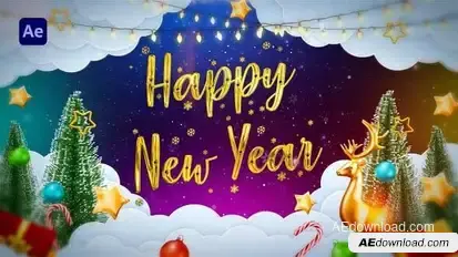 Christmas Intro 3 in 1 Instagram Version | Happy New Year Opener Openers template preview