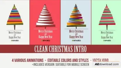Christmas Intro Openers template preview