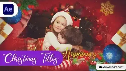 Christmas Intro || Christmas Memories Titles Openers template preview