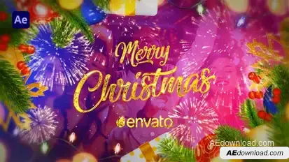 Christmas Intro | Happy New Year Opener | Merry Christmas Photo Slideshow Video Displays template preview