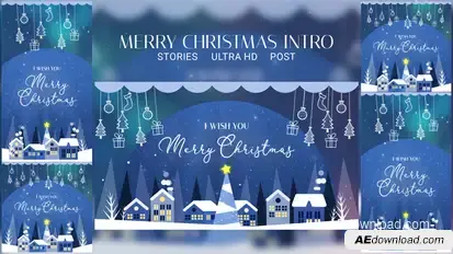 Christmas Instagram & New Year Instagram 2026 Openers template preview