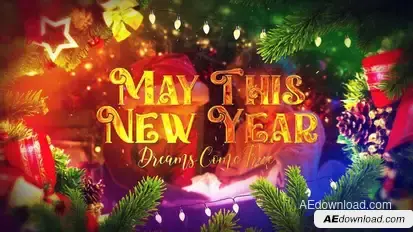 Christmas Intro | Titles Opener | Happy New Year Video Displays template preview