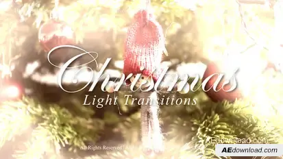 Christmas Light Transitions Pack for After Effects Elements template preview