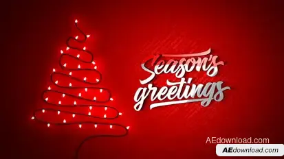 Christmas Lights Logo Stings template preview