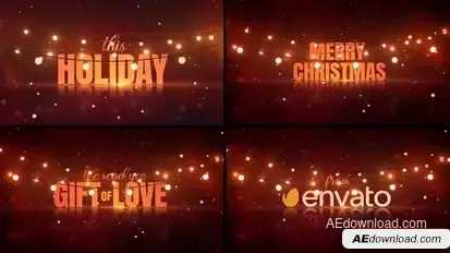 Christmas Lights Wishes Openers template preview