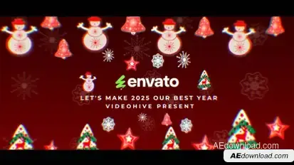 Christmas Logo Intro Openers template preview