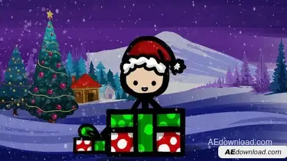 Christmas Logo Reveal 03 Openers template preview