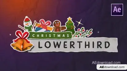 Christmas Lowerthird Elements template preview